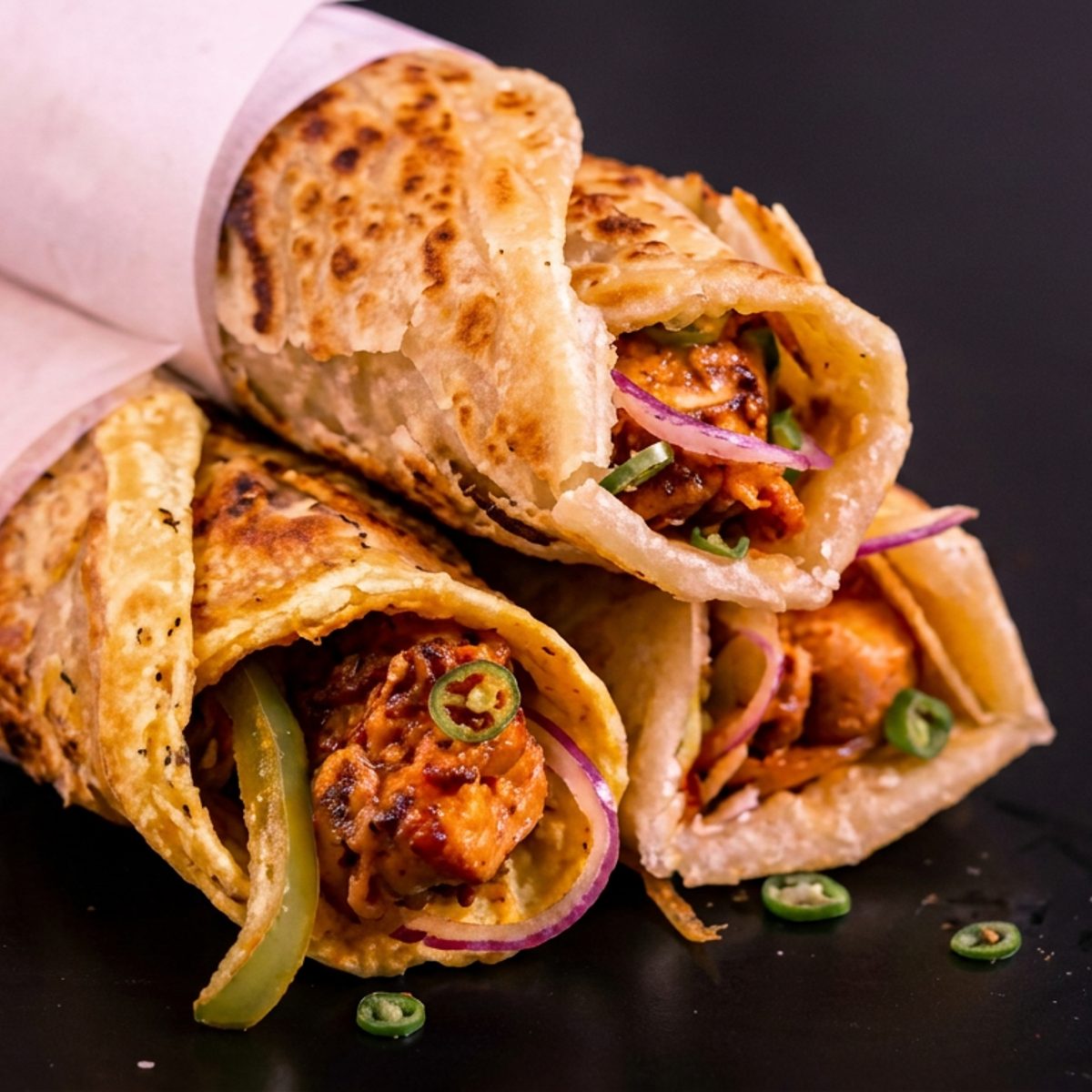 The Achari Tikka Roll
