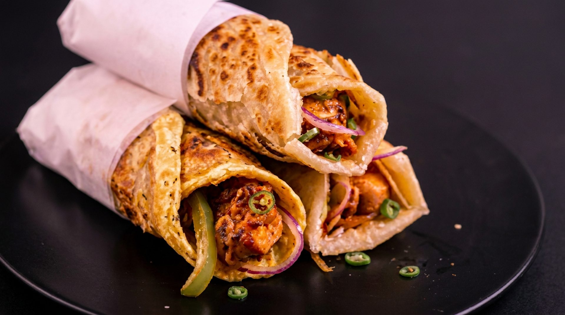 The Achari Tikka Roll