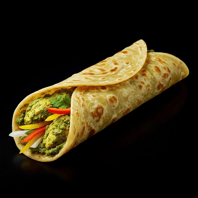 Chicken Haryali Roll.